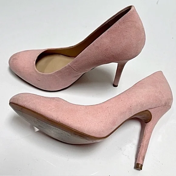 Zara Blush Pink Suede Stiletto Pumps 👠 - Picture 3 of 10